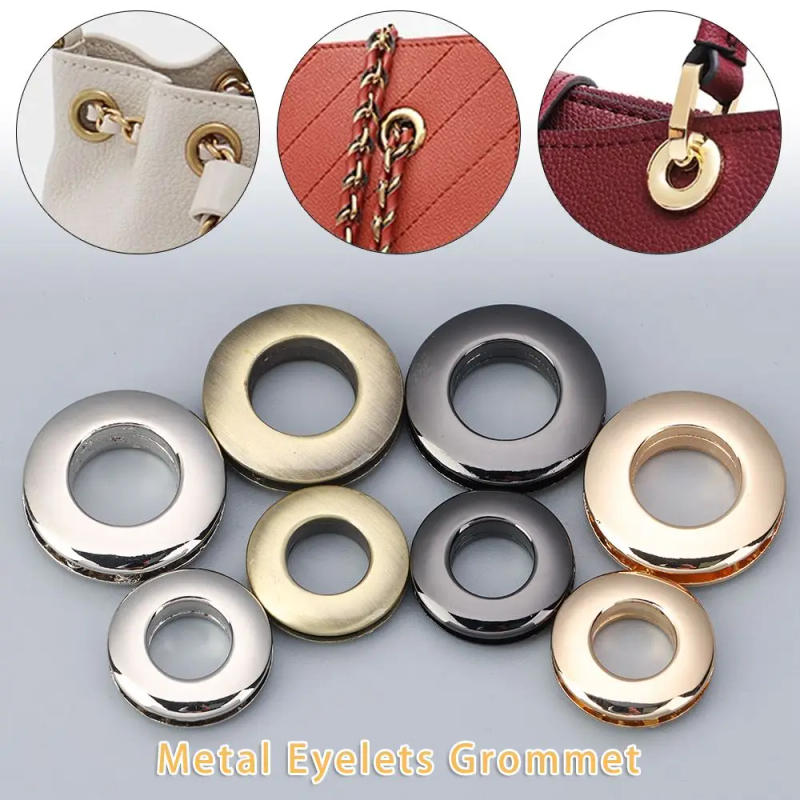 Description Picture 2 of item1PC Alloy Hole Metal Eyelets With Screw For Leathercraft DIY Bag Clothes Belt Ornament Accessories Luggage Hardware High Quality