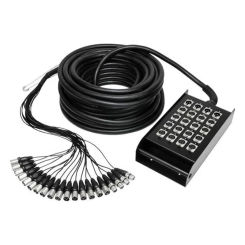 length Factory Professional 8/12/16/24/32/40ch Male XLR To XLR Audio Snake Cable Stage Channel 25m/50m With Stage Box