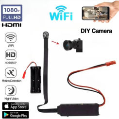 1080P HD Mini WiFi Camera Diy Module Nanny Video Recorder Home Security Micro Camcorder Alarm RemoteControl Monitor Hidden TF