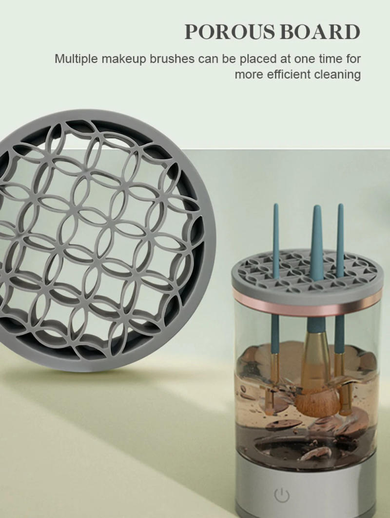 Description Picture 5 of itemUSB Plug Portable Electric Makeup Brush Cleaner with Rubber Makeup Machine Electric USB Quick Cleaner Cleaning Brush Collar Brus