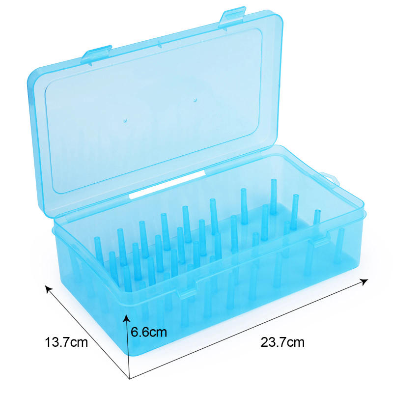 Description Picture 6 of item42 Axis Sewing Threads Box Bobbins Storage Case Transparent Needle Spool 24 Grids Organizer Household DIY Sewing Accessories