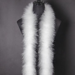 50 Grams Soft White Marabou Feather Boa 2 Meters Natural Turkey plume Scarf for Party Costume Clothing Decoration boa trim