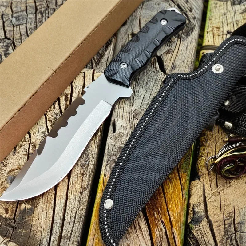 Description Picture 4 of itemTactical Fixed Blade Combat Knife 5cr13mov Steel Blade Aluminum Handles Knife Bushcraft Hunting EDC Tools Defense Camping Knives