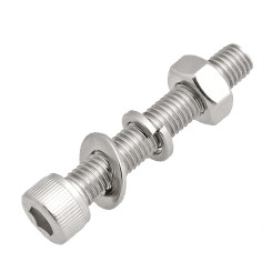 20Set M3 M4 A2 304 Stainless Steel DIN 912 Hexagon Hex Socket Head Cap Allen Bolt Screw  Flat Washer Spring Nut Set L=8-30mm