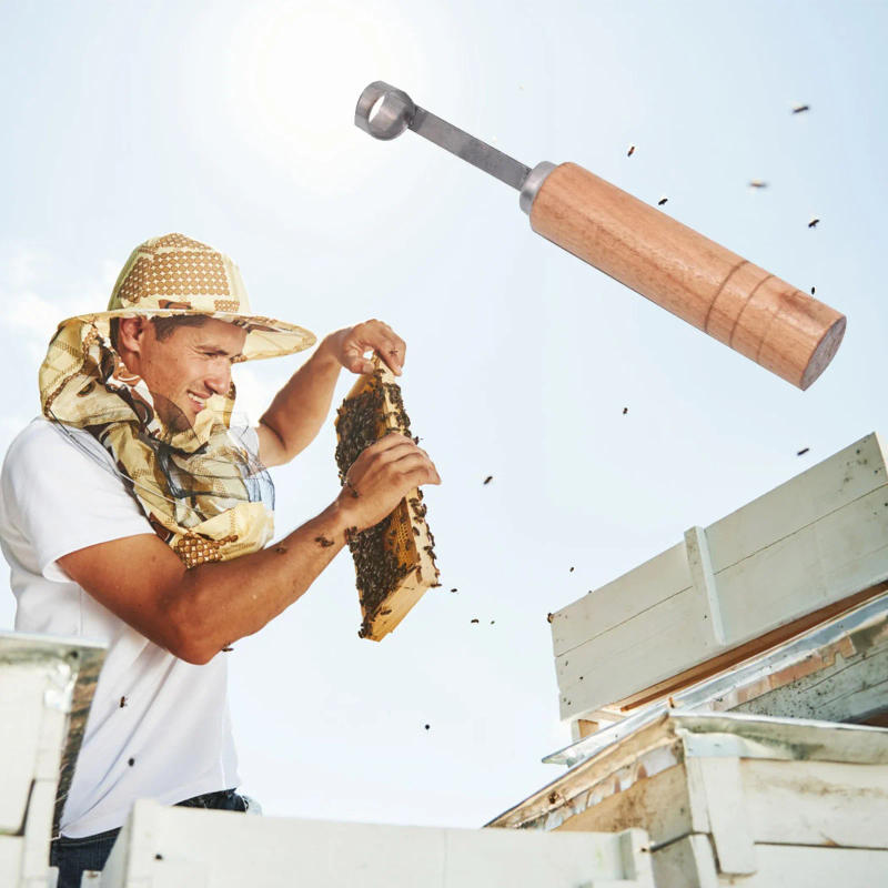 Description Picture 6 of itemBeekeeping BeeHive Tools Beehive Cleaning Scraper Functional Honey Remover Beekeepers Supplies Beekeeper Garden Equipment