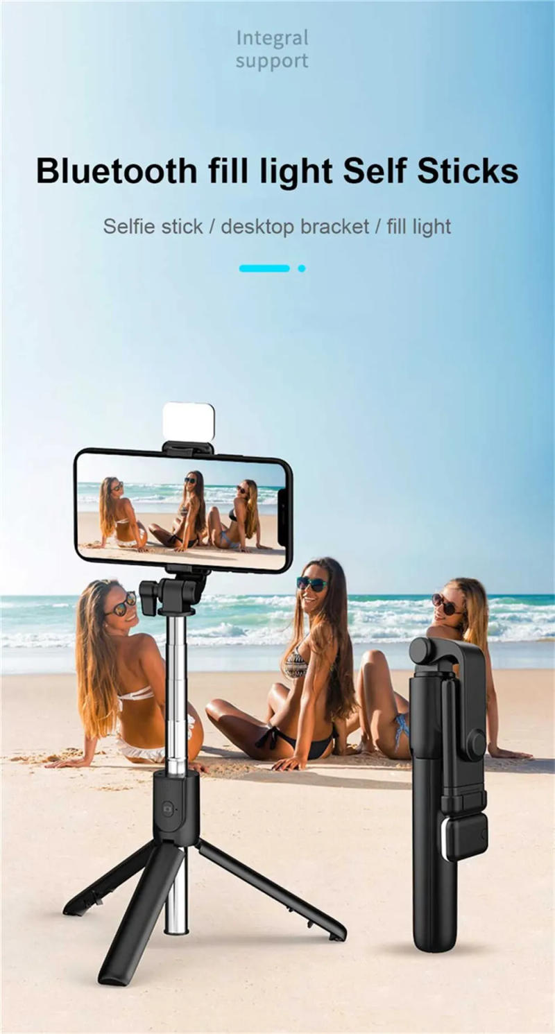 Description Picture 3 of itemSelfie Stick Wireless Tripod Stand with LED Light Bluetooth Remote Extendable Tripod for iPhone Mobile Phone Tiktok Live Holder