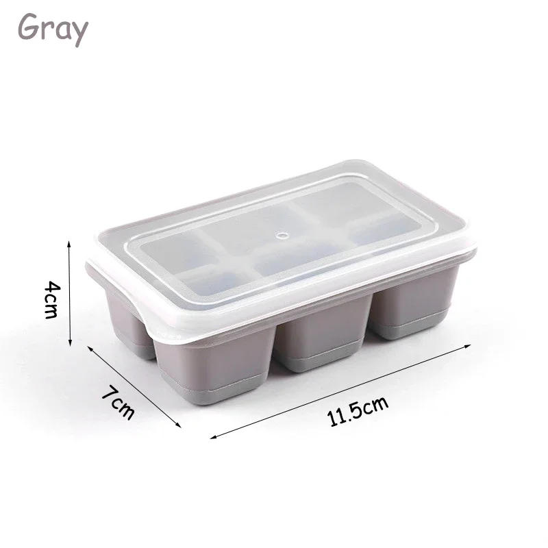 Description Picture 4 of itemMini 6 Grids Soft Silicone Ice Cube Tray Ice Mold Ice Cream Maker Summer Party Homemade Cold Drink DIY Tools