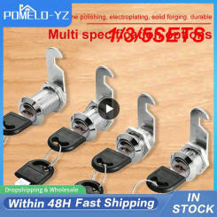 1/3/5SETS Metal Locker Lock With 2 Keys Intensification Dormitory Lock Cabinet Door Lock Hardware Tools Drawer Lock Firm