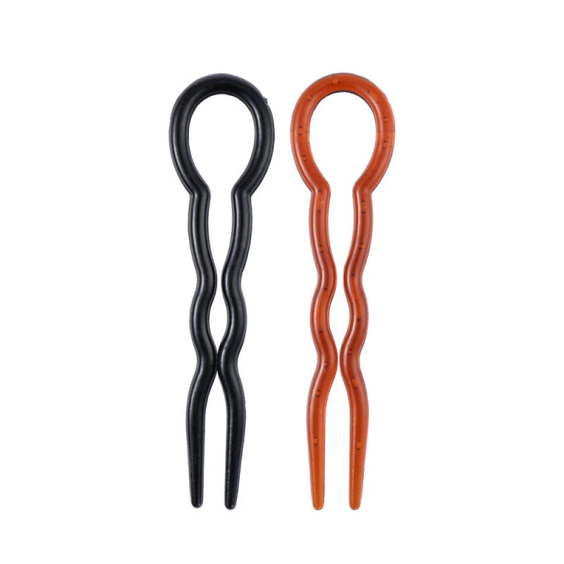 Description Picture 4 of item12pcs Office Lady Style Simple Fast Spiral Hairpin U Shaped Hair Braid Styling Tool Women Lady Girls Hair Styling Pins Tool