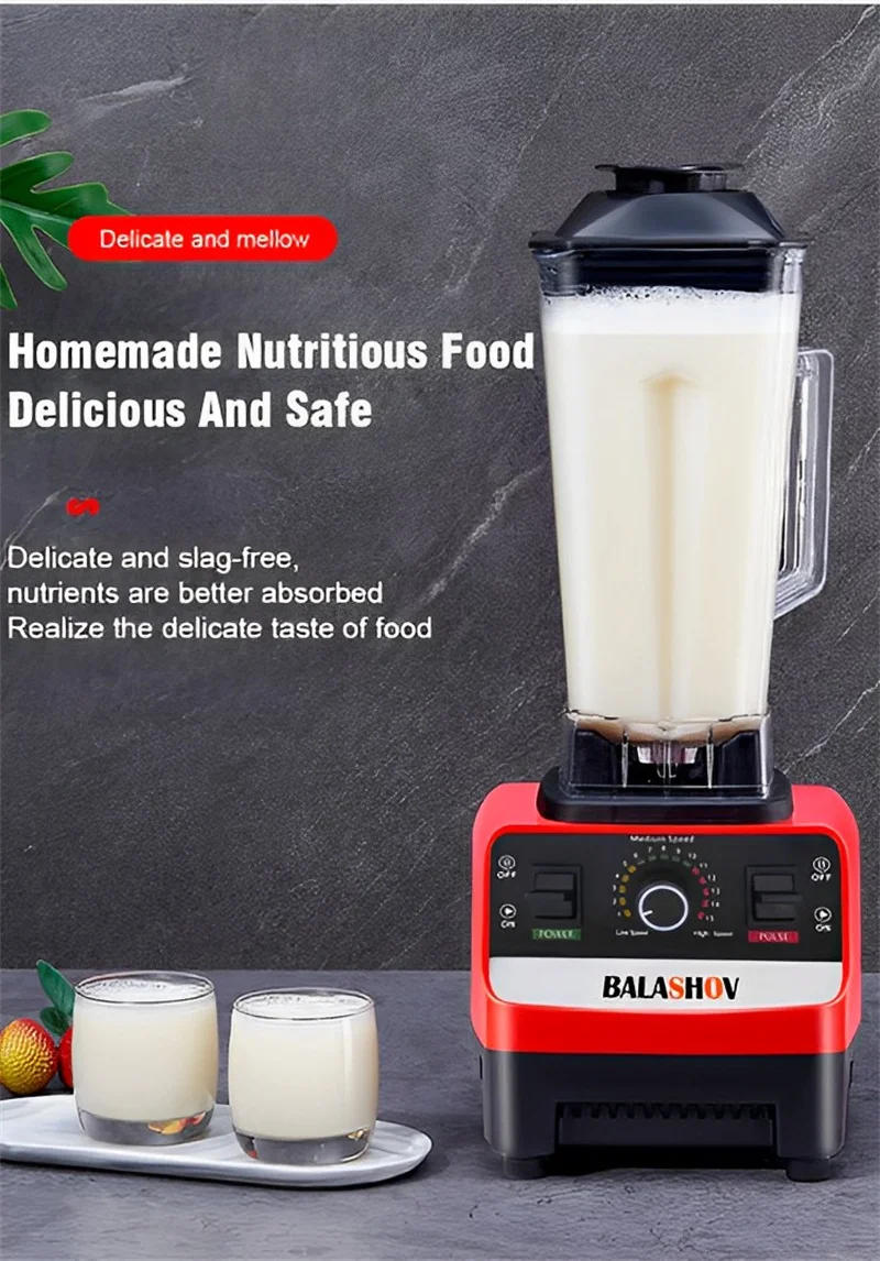 Description Picture 5 of item2000W Heavy Duty Commercial Blender Fruit Mixer Juicer Food Processor Ice Smoothies Blender High Power Juice maker Crusher 220V