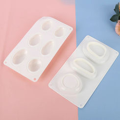 1pc Multi-cavity Creative Pebble Silicone Soap Mould Candle Resin Plaster Mold Ice Cube Chocolate Making Tool Home Decor Gift