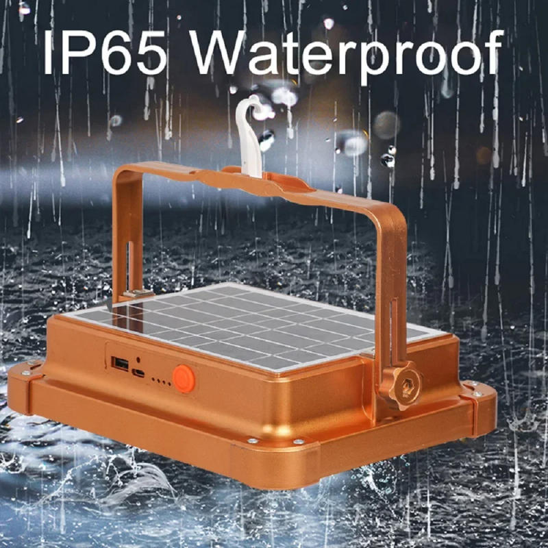 Description Picture 5 of itemNew Rechargeable Solar Flood Light Outdoor Portable LED Reflector Spotlight Rechargeable Projector Floodlight Construction Lamp