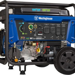 Outdoor Power Equipment 12500 Peak Watt Dual Fuel Home Backup Portable Generator, Remote Electric Start, Transfer S