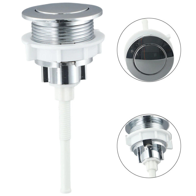 Description Picture 2 of item1PC Bathroom Toilet Push Button Water Tank Flush Dual Push Button Cover Closestool Press Switch Water Saving Rod Accessories