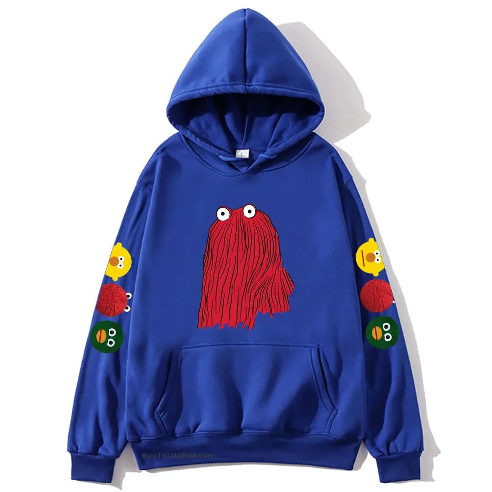 Description Picture 5 of itemRED GUY Hoodies Cartoon Dont Hug Me Im Scared Sweatshirt for Women Winter Sudadera Top Male Streetwear Y2k Clothes Mens Clothing