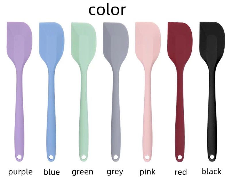 Description Picture 3 of itemSoft Long Handle Silicone Cake Spatula Pastry Blenders Chocolate Cream Scraper Non-stick Cookie Cutter Kitchen Baking Tools