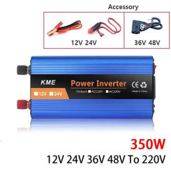 350W 12V 24V 36V 48V To 220V Single Digital Display Intelligent Power Vehicle Inverter Power Converter Modified Sine Wave