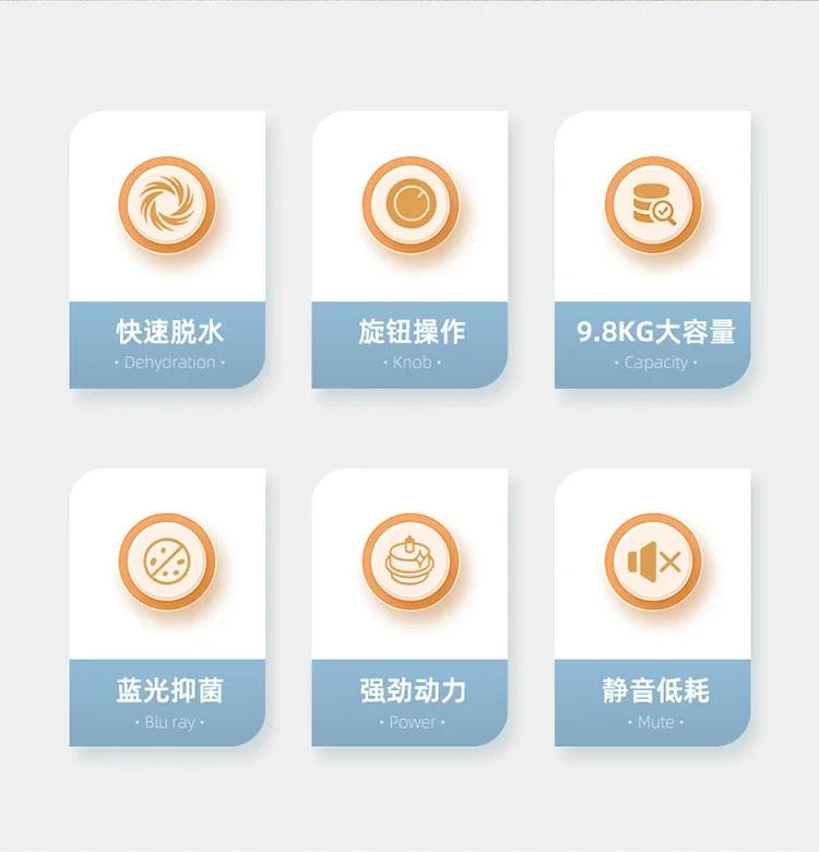 Description Picture 5 of itemChigo Drying Machines Clothes Dryer for Clothing Machine Home Electric Laundry Stainless Steel Single Dump Automatic 220v