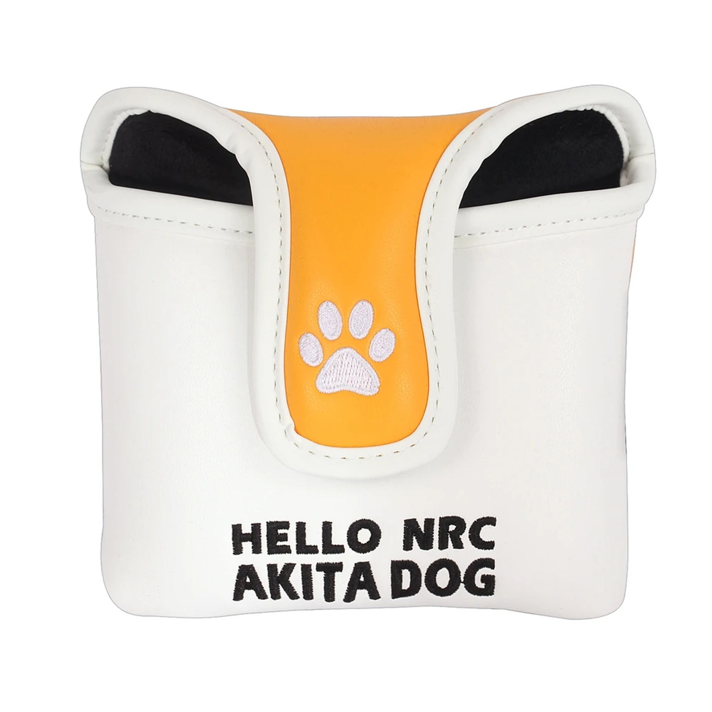 Description Picture 6 of itemCute Dog Cat Synthetic Leather Embroider Magnetic Closure Golf Club Heaccover Blade Squar Mallet Putter Cover