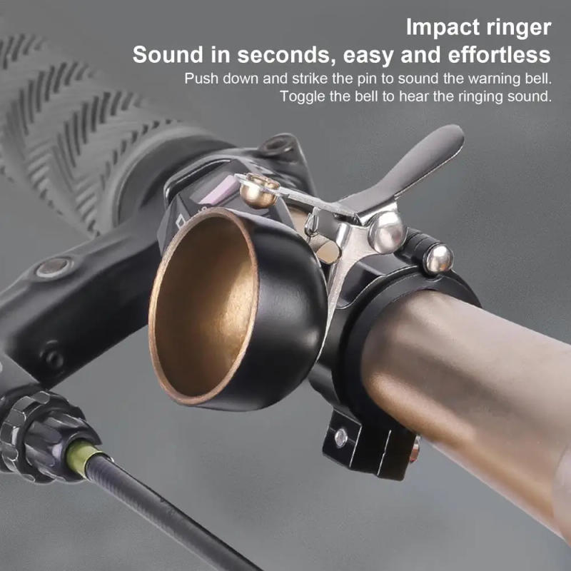 Description Picture 4 of itemRetro Bike Handlebar Bell Bicycle Copper Ring Mountain Road Bike Ring Horn Clear Loud Sound Bells Cycling Safe Warning Alarm