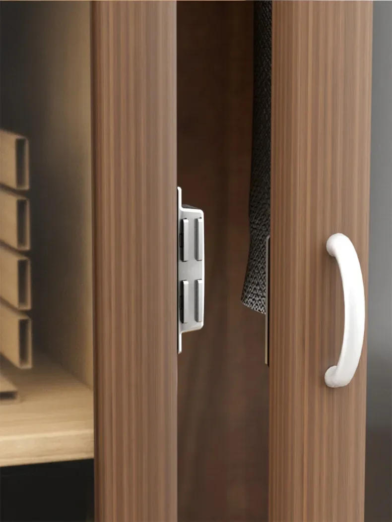 Description Picture 6 of itemmodern Stainless steel cabinet door magnetic suction wardrobe door force  door touch bead cabinet  lock