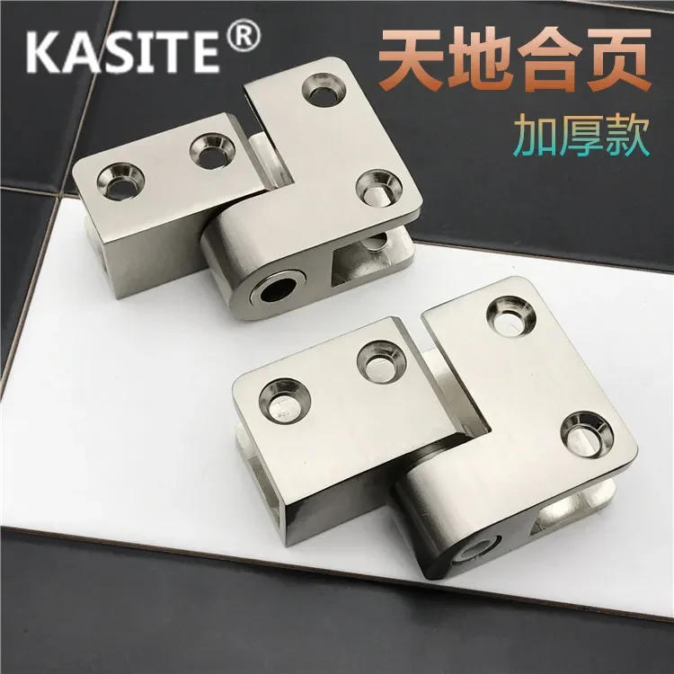 Description Picture 2 of itemThickened 304 Stainless Steel Automatic Closing Door Elevating Hinge for Public Restroom Partition 1Set Upper and lower hinges