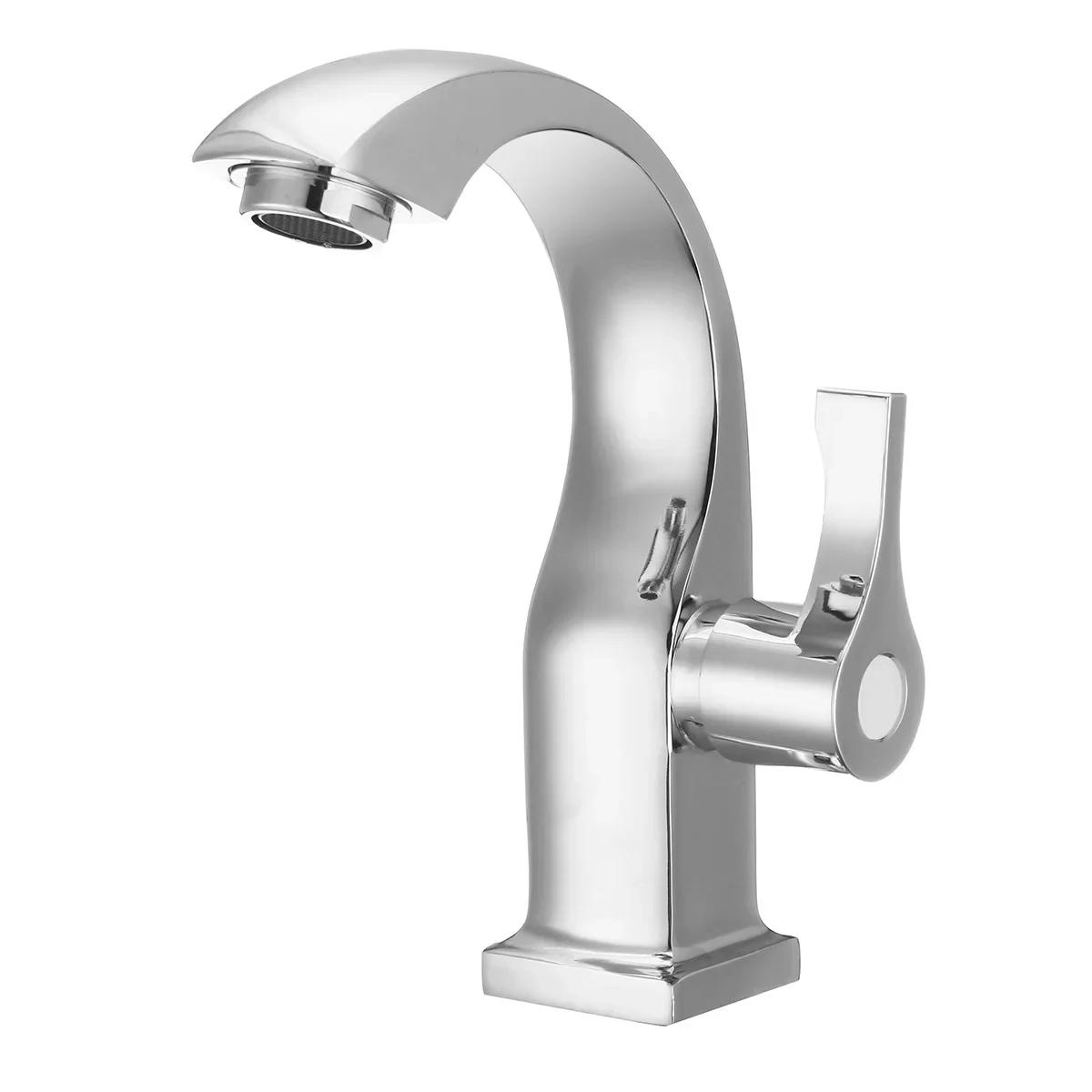 Description Picture 2 of itemBasin Chromium Plated Bathroom Faucet Single Hole Faucet Kitchen Sink Faucet Flow Nozzle Cold Water Bathroom  Accessories