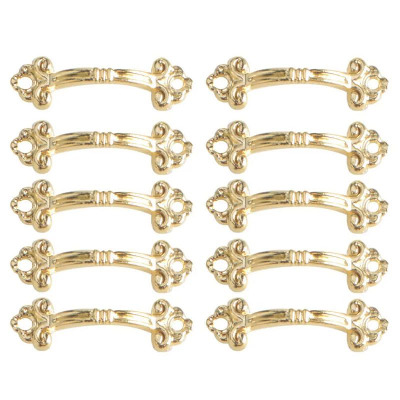 Description Picture 4 of item10pcs Small Handles Cabinet Pulls Antique Bronze/Silver/Gold Jewelry Wooden Box Drawer Knobs With Screw Furniture Hardware