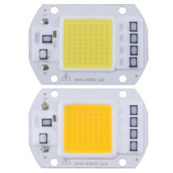 High Power 50W AC 220V COB LED Lamp Diode Chip Replacement for Outdoor Camping Spotlight Searchlight Light Source