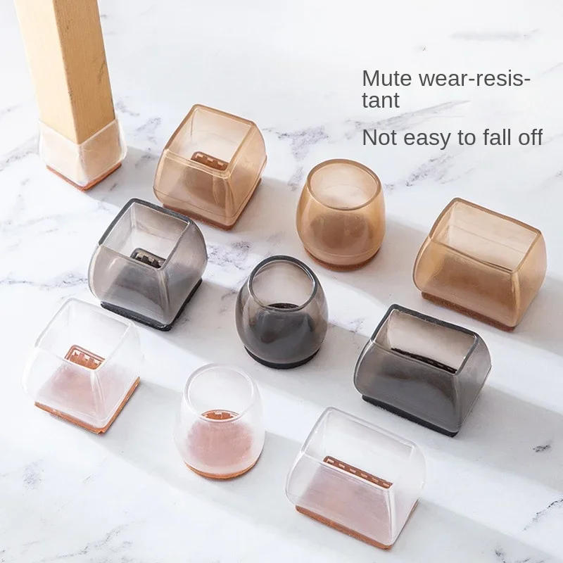 Description Picture 2 of item16pcs Upgraded Silicone Anti-slip Chair Legs Cover Furniture Sofa Feet Anti-noise Mat Wood Floor From Scratches Protectors Pads