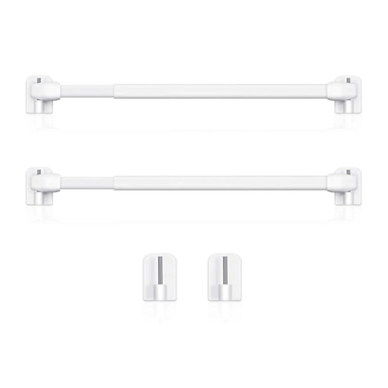 Description Picture 3 of item2 Pieces Adjustable Curtain Rod Extendable Window Bracket Bars Tension Pole Household Rods for Home Bathroom Hotel