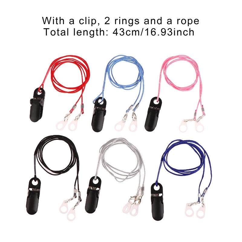 Description Picture 3 of itemSafety Behind The Ear BTE Hearing Aids Aid Clip Clamp Rope Protector Holder 2 Rings Anti-Lost Lanyard Boxed For Children Adult
