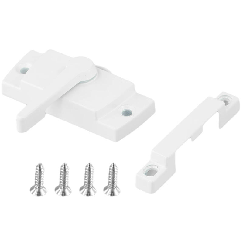 Description Picture 5 of item1pcs Zinc Alloy Sash Lock Sliding Casement Sash Vertical Slider Fitch Catch Lock White Hoem Door Window Hardware