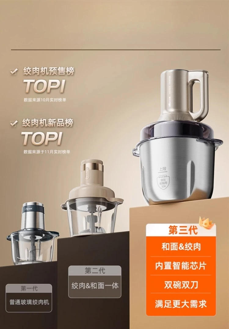 Description Picture 2 of item220V Bear Meat Grinder and Dough Mixer Multifunctional Electric Kitchen Machine for Home Use AH