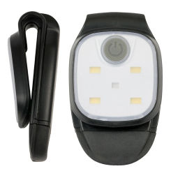 Clip Night Lamp 4 Lighting Modes Clip On Light Safety Warning for Jogging Night Walking for Fishing Hiking USB Rechargeable