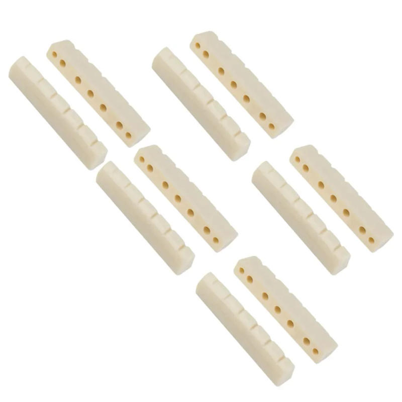 Description Picture 3 of item10 PCS Guitar Bone String Nut 43mmx6mmx8.4mm Luthier Saddle Bridge ST DIY Musical Instruments Guitars Accessories Parts