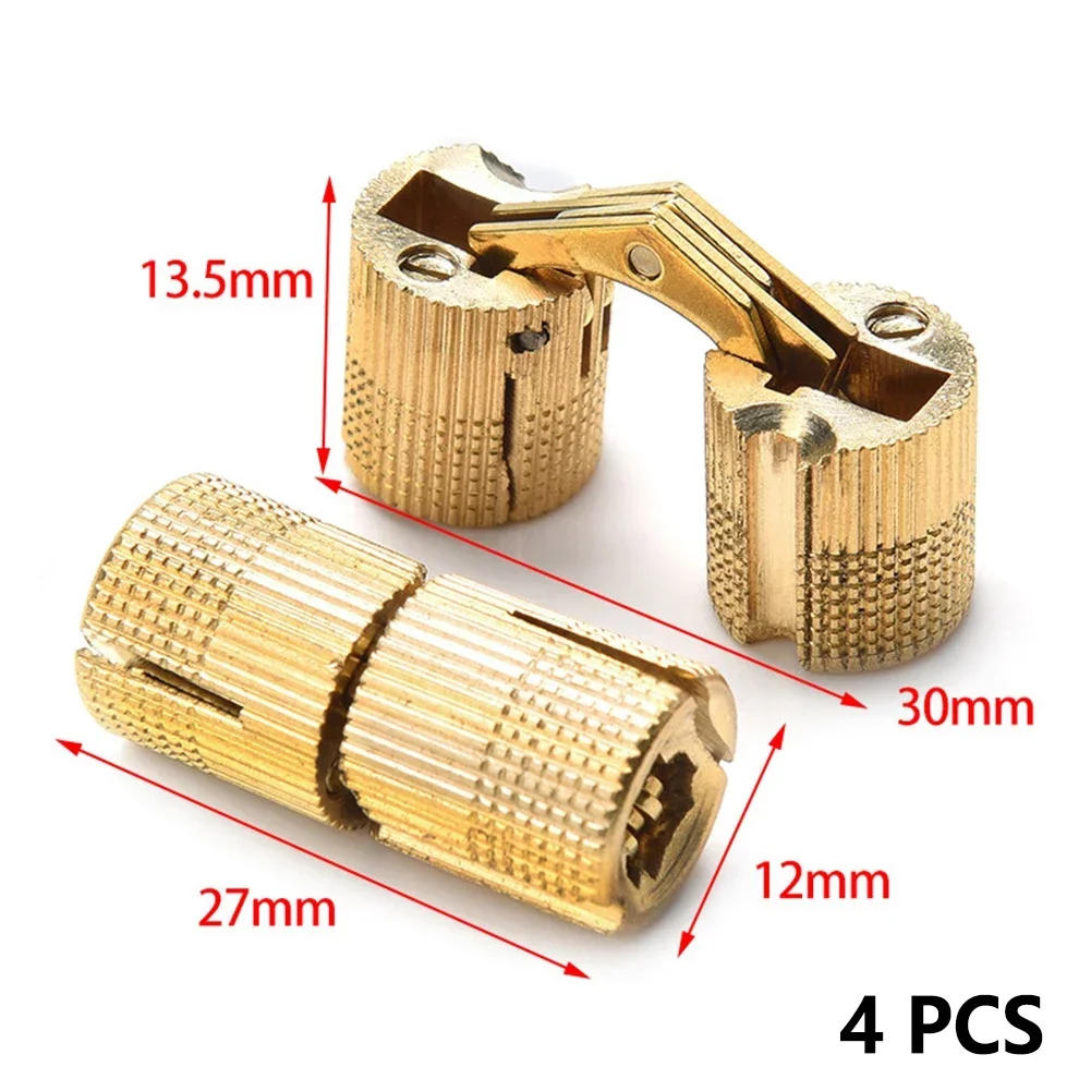 Description Picture 6 of item4pcs Wooden Box Hinges Gift Jewelry Box Barrel Hinges Cabinet Invisible Door Hinges Concealed Barrel Hinge Furniture Hardware