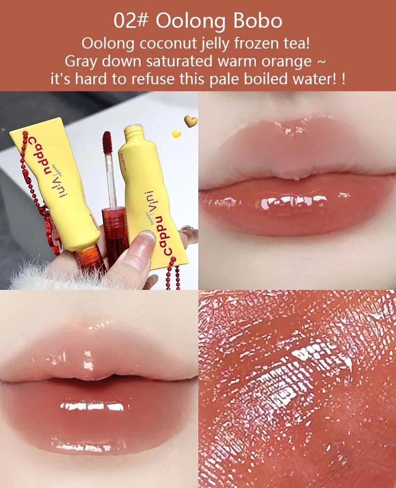 Description Picture 5 of itemMirror Water Liquid Lipstick Crystal Jelly Lip Gloss Moisturizing Sexy Lip Plumper Lip Tint Makeup Long Lasting Korean Cosmetics