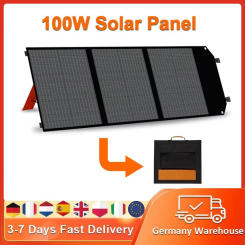 Cakosimo 100W Foldable Solar Panel 18V Solar Charging Panel Waterproof Power Bank for Outdoor Camping Portable Power Station New