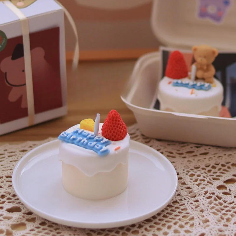 Description Picture 5 of itemMini Birthday Cake 3D Silicone Emulational Cake Candle Mould Scented Soap Mold Handmade Molds Resin Clay Making Cake Decor