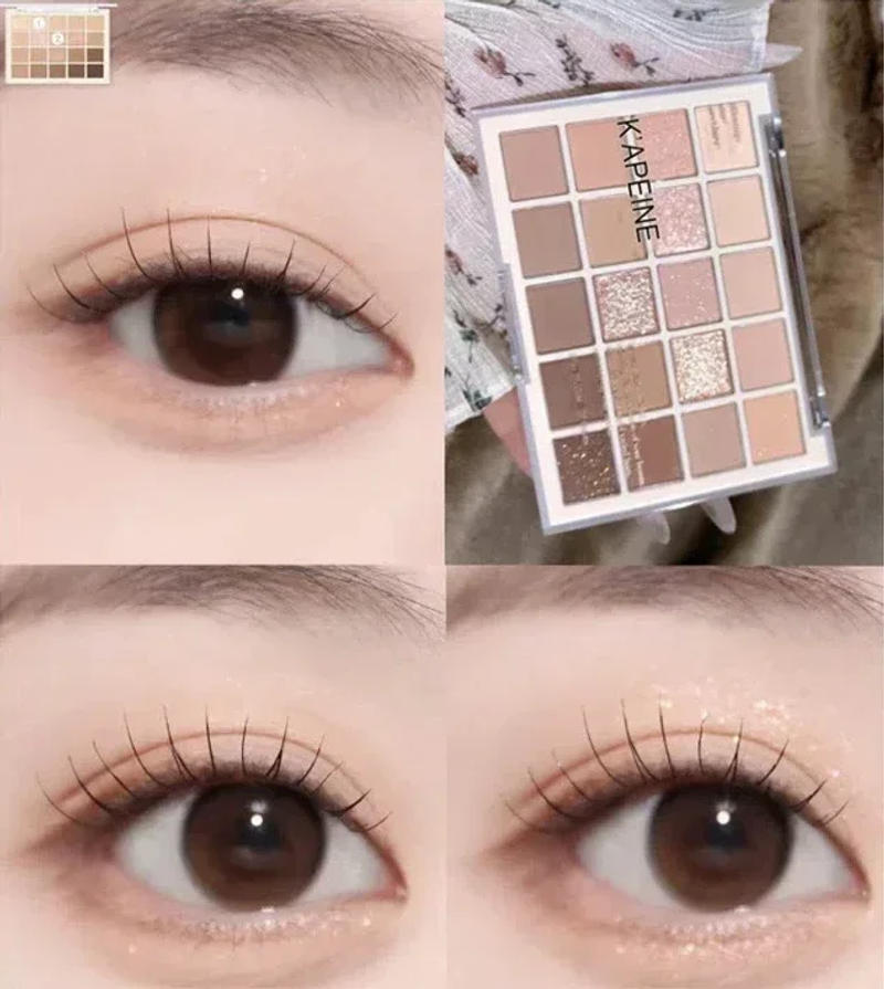 Description Picture 5 of item20 Colors Low Saturation Korean Eyeshadow Palette Purple Matte Pearlescent Long Lasting Waterproof Glitter Eye Shadow Eye Makeup