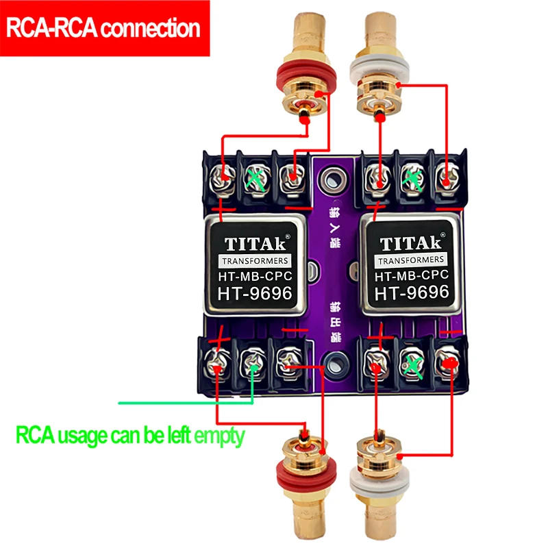 Description Picture 4 of itemBalanced and Unbalanced Conversion Audio Isolator HT-9696 Permalloy Audio Isolation Transformer 600:600 20Hz-20KHz