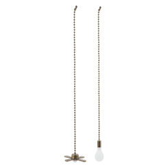 2 Pcs Fan Light Pendant Ceiling Accessory Pull Chain Extension for Beaded Decor Extender Metal Retro Desk Lamp