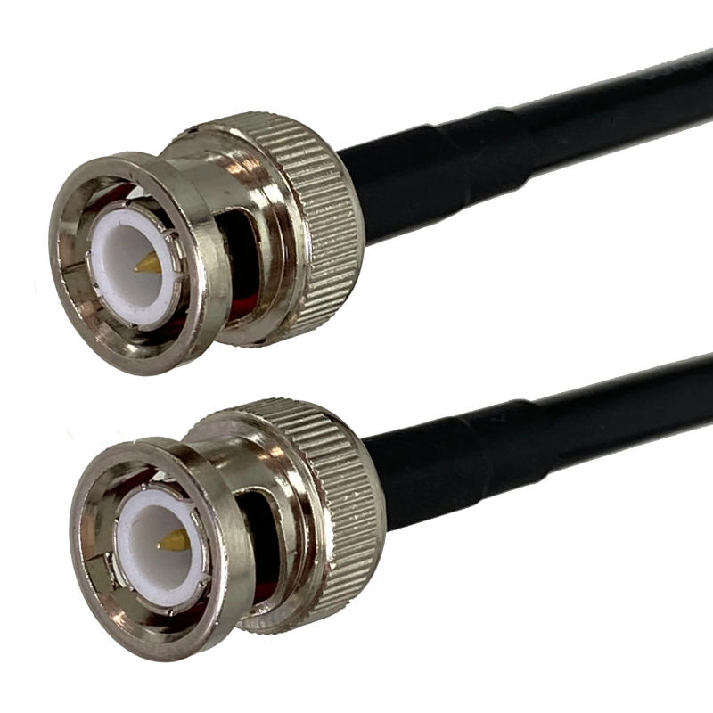 Description Picture 4 of itemRG58 BNC to BNC Male Plug & Female Jack Nut Bulkhead Connector RF Coaxial Jumper Pigtail Cable Wire Terminals 6inch~20M