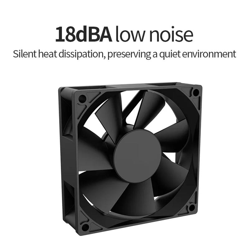 Description Picture 3 of itemTeucer USB Powered Computer PC Case Fan 120mm 5V Silent Chassis Cooler for Router TV Cat Cooling Screws Protective Net 8/12/14cm