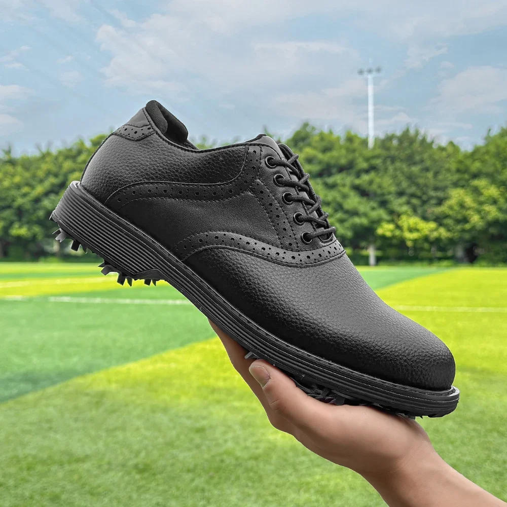 Description Picture 6 of itemNew Spikes Golf Shoes Men Professional Golf Sneakers Outdoor Walking Footwears for Golfers