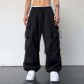 Streetwear Spring Summer Cargo Pants Men Multi-Pocket Harajuku Casual Men'S Jogger Pants Wide Leg Loose Women'S Pants