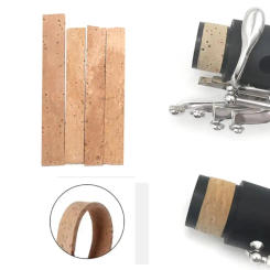 4PCS/Set Natural Cork Clarinet Neck Cork Repair Replacement Musical Instrument Parts Clarinet Mouth Tube Clarinet Interface
