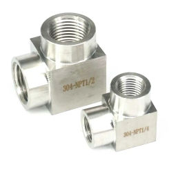 High Pressure 200 Bar 1/8" 1/4" 3/8" 1/2" 3/4" 1" NPT BSPP Female Elbow Pipe Fitting 304 Stainless Steel Water Gas Oil