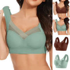Sexy Seamless Lace Underwear Bra For Women Gym Fitness Exercise Top Bra Plus Size Bralette Push Up Cap Brasier Without Underwire